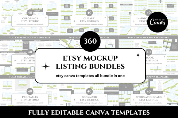 360 Etsy Listings Mockup Bundle: A Designer's Toolkit