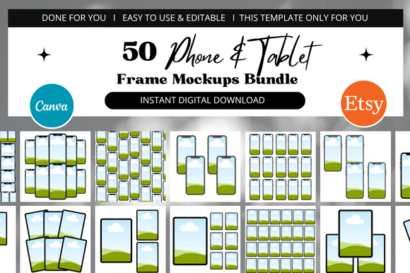 50 Etsy Frame Mockup Bundle: Elevate Your Visual Branding