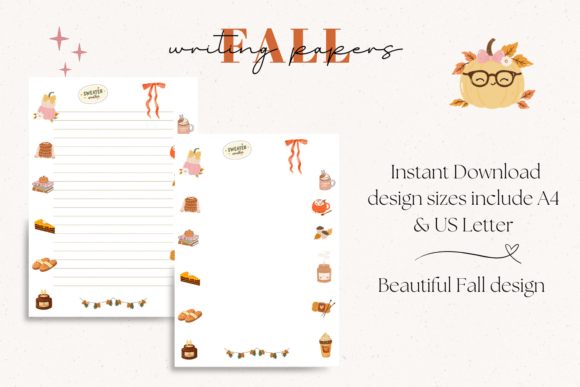 Autumn Themed Writing Paper: A Designer's Guide to Seasonal Stationery