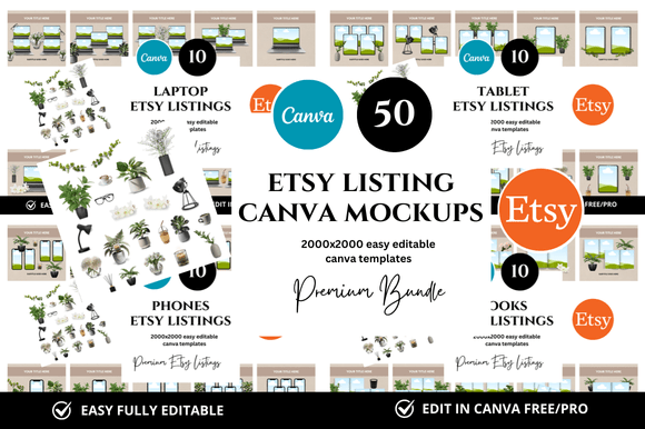 Elevate Your Etsy Shop with Premium Listing Mockups