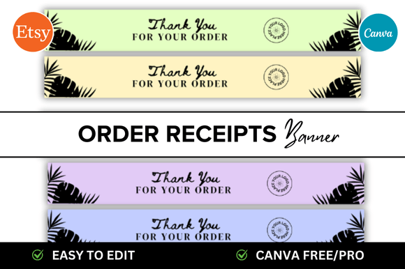 Elevate Your Etsy Shop with Professional Order Receipts