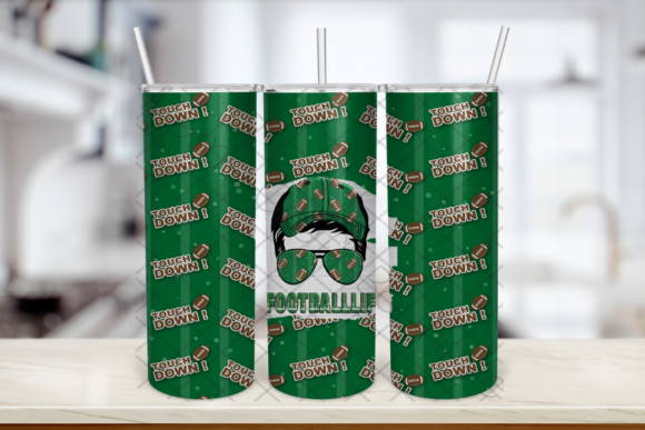Football Life Dad Life Tumbler PNG Design