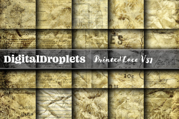 Printed Lace Vol. 37 | Collection: Vintage Texture for Modern Design