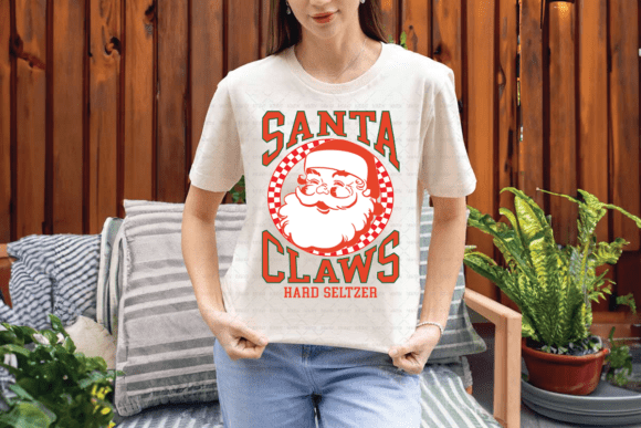 Santa Claws Hard Seltzer: A Festive PNG for Creative Projects