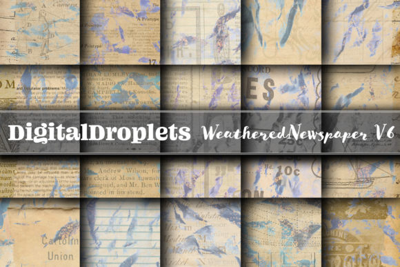 Vintage Textures: The Weathered Newspaper Vol. 6 Collection