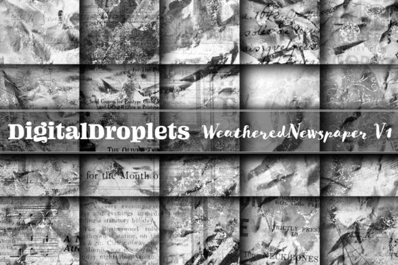Weathered Newspaper Vol. 1: Vintage Textures for Modern Design