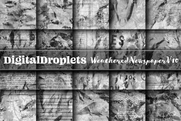 Weathered Newspaper Vol. 10: Vintage Paper Textures for Design