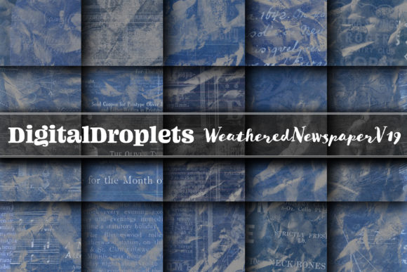 Weathered Newspaper Vol. 19: Vintage Textures for Modern Design